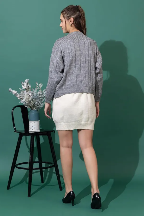 Women_Woolen_V_Neck_Cardigan_Sweater