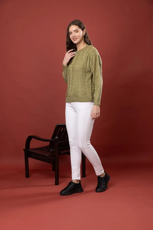 Womens_Woolen_Cable_Knit_Sweater