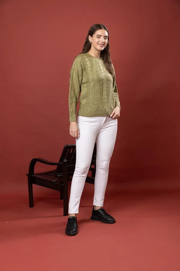 Womens_Woolen_Cable_Knit_Sweater