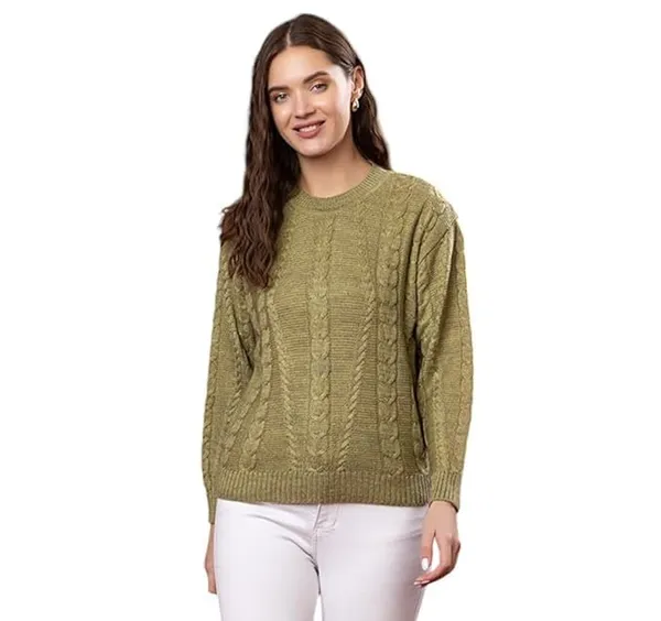 Womens_Woolen_Cable_Knit_Sweater