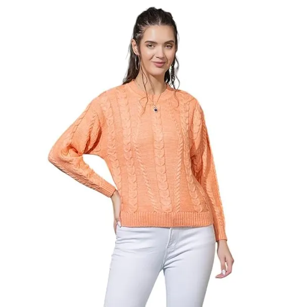 Womens_Woolen_Cable_Knit_Sweater