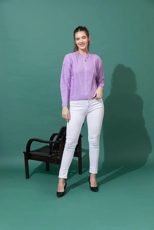 Womens_Woolen_Cable_Knit_Sweater