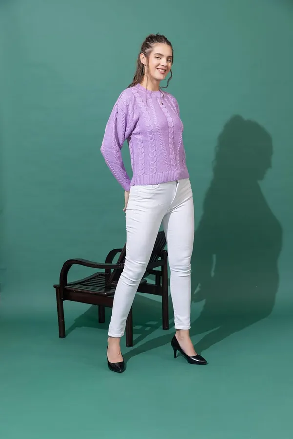 Womens_Woolen_Cable_Knit_Sweater