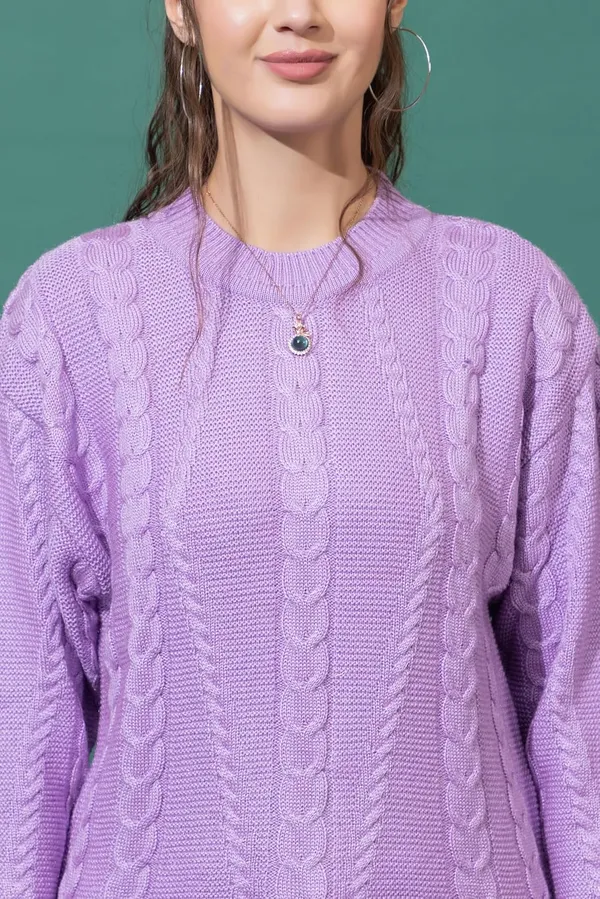 Womens_Woolen_Cable_Knit_Sweater
