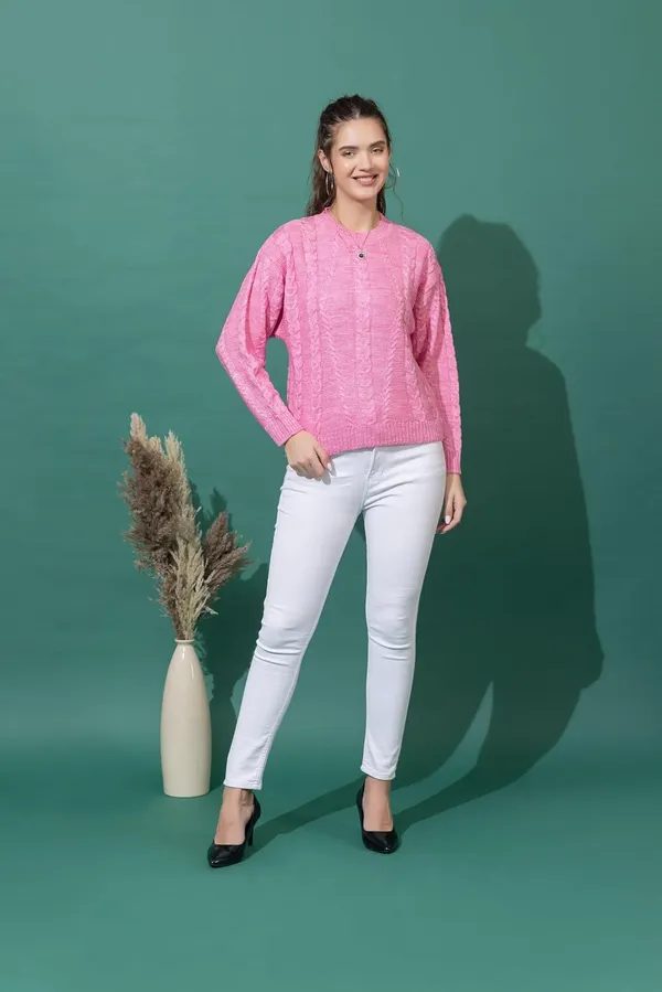 Womens_Woolen_Cable_Knit_Sweater