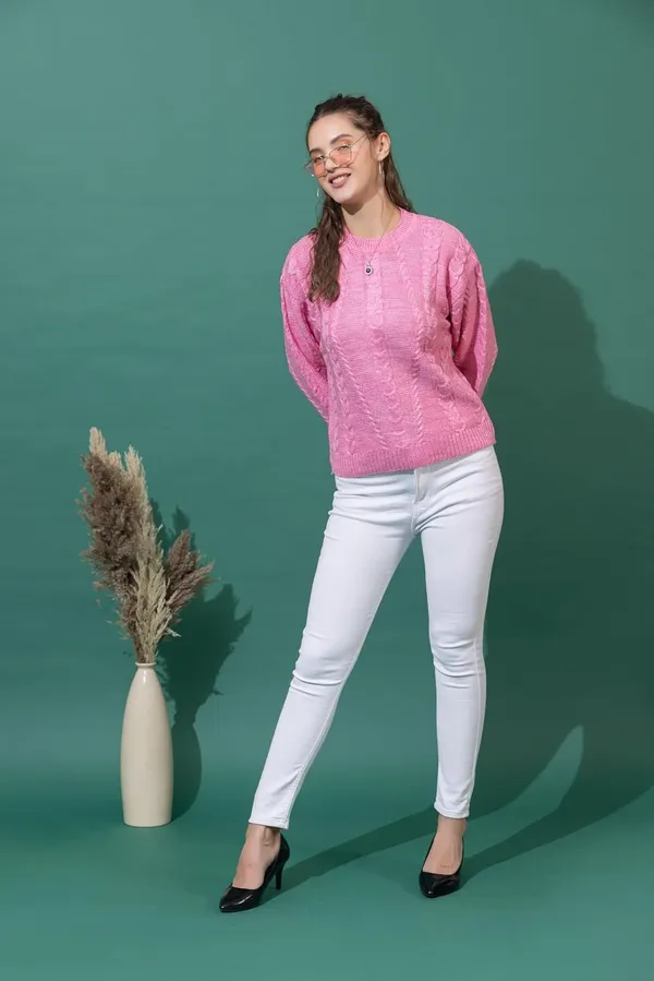 Womens_Woolen_Cable_Knit_Sweater
