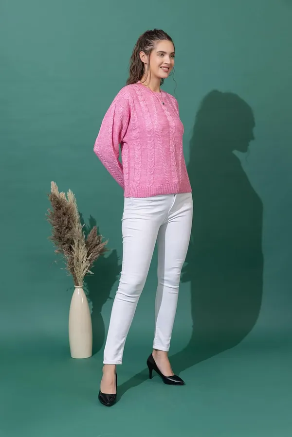 Womens_Woolen_Cable_Knit_Sweater