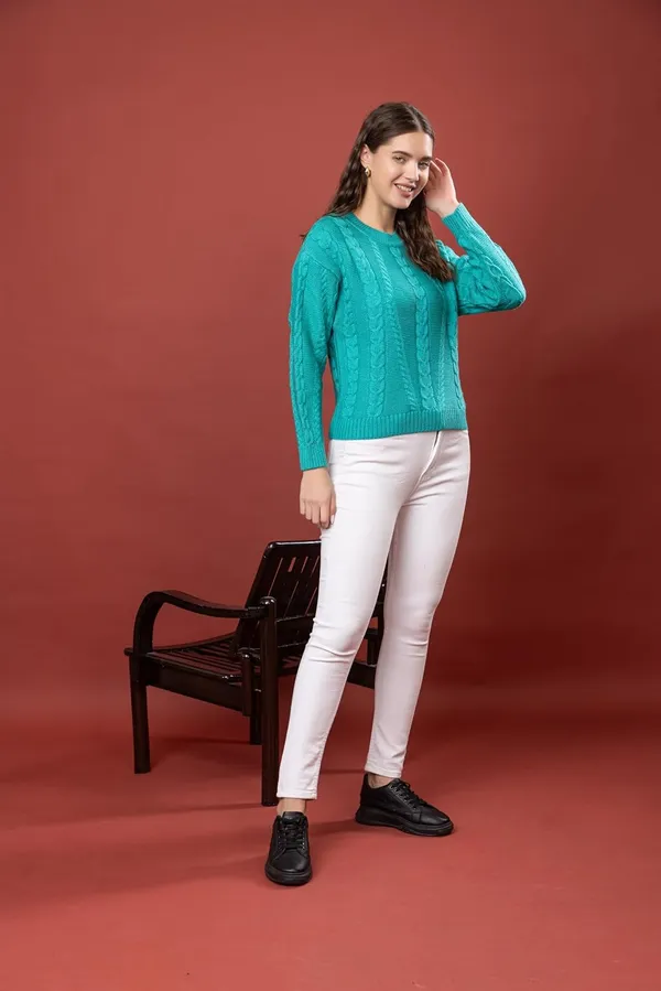 Womens_Woolen_Cable_Knit_Sweater