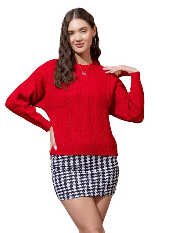 Womens_Wool_Round_Neck_Pullover_Sweater