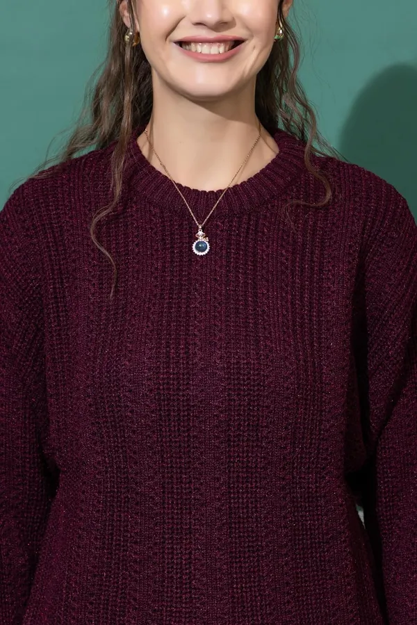 Womens_Wool_Round_Neck_Pullover_Sweater