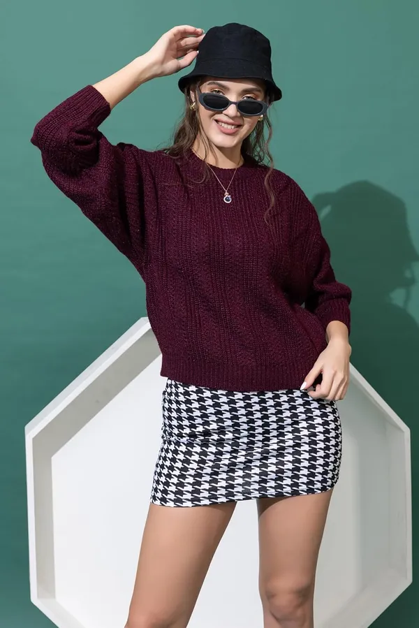 Womens_Wool_Round_Neck_Pullover_Sweater