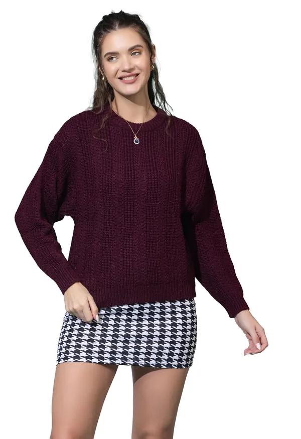 Womens_Wool_Round_Neck_Pullover_Sweater