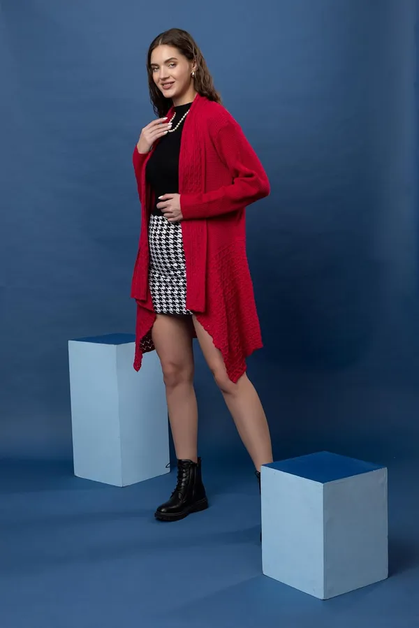 Womens_Woolen_V_Neck_Longline_Cardigan