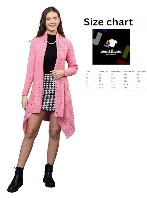 Womens_Woolen_V_Neck_Longline_Cardigan