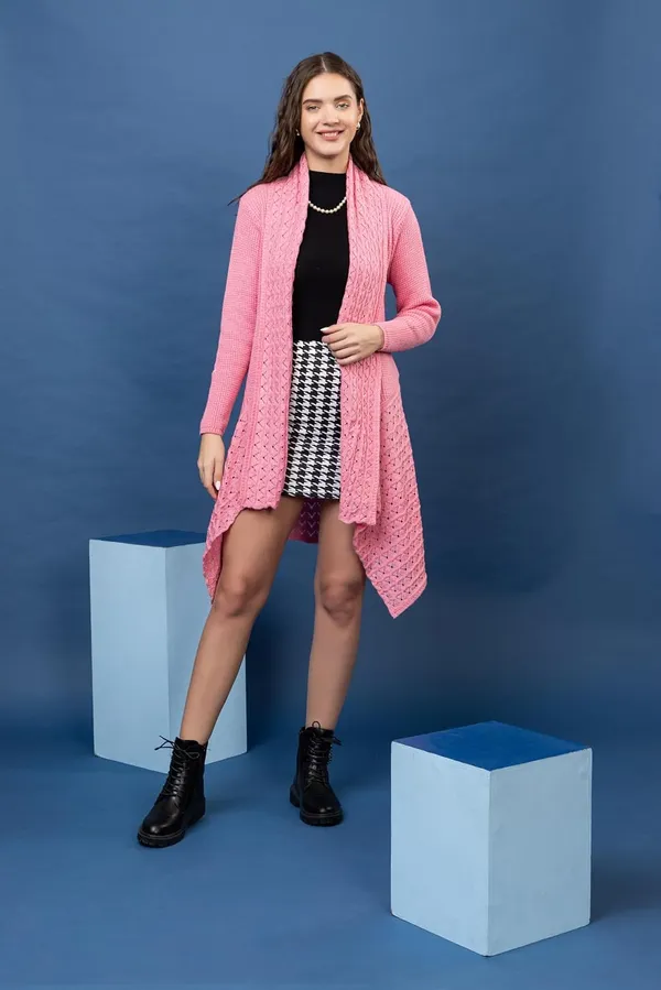 Womens_Woolen_V_Neck_Longline_Cardigan