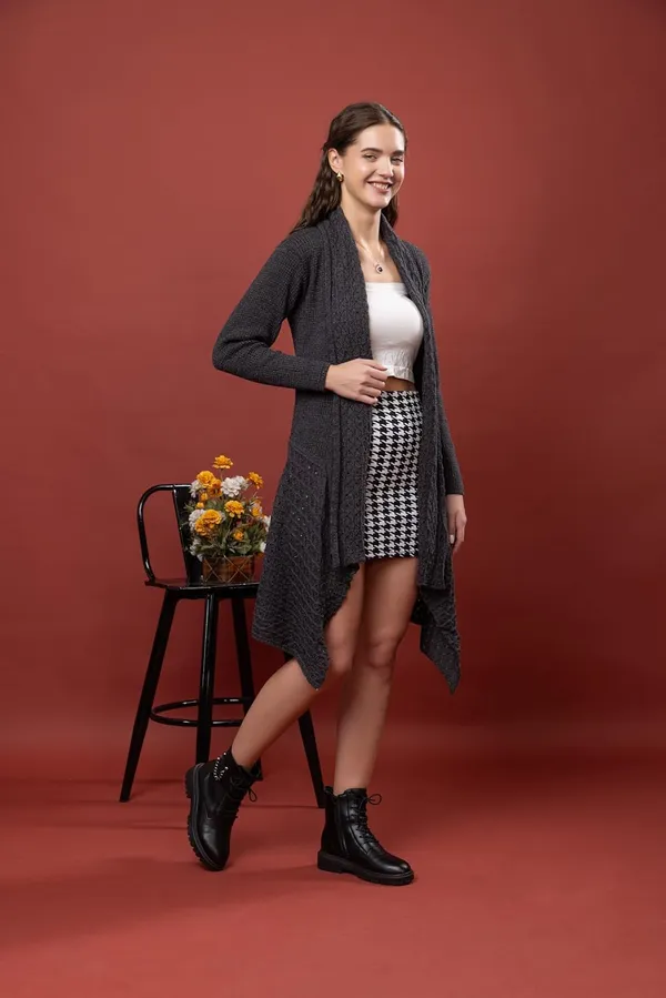 Womens_Woolen_V_Neck_Longline_Cardigan