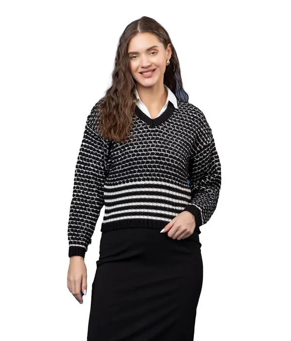 Woolen_V_Neck_Sweater_For_Women