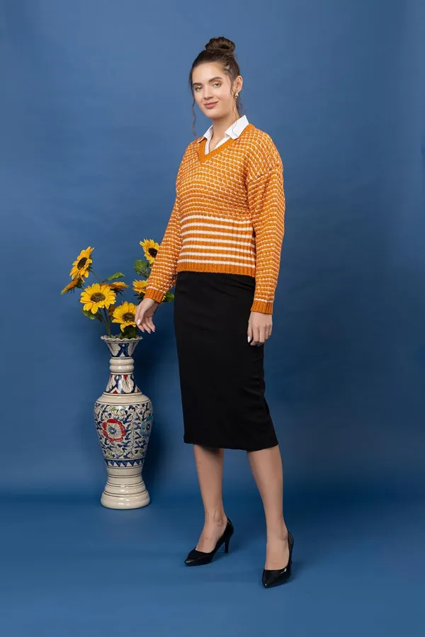Woolen_V_Neck_Sweater_For_Women