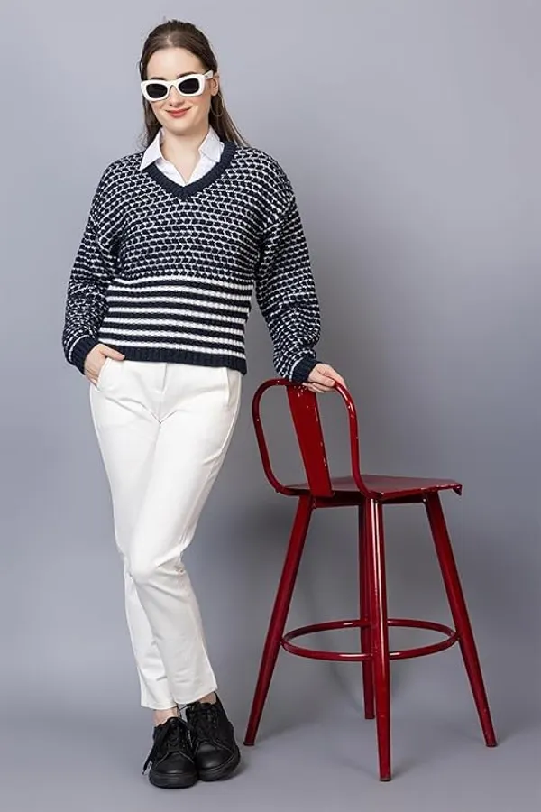 Woolen_V_Neck_Sweater_For_Women