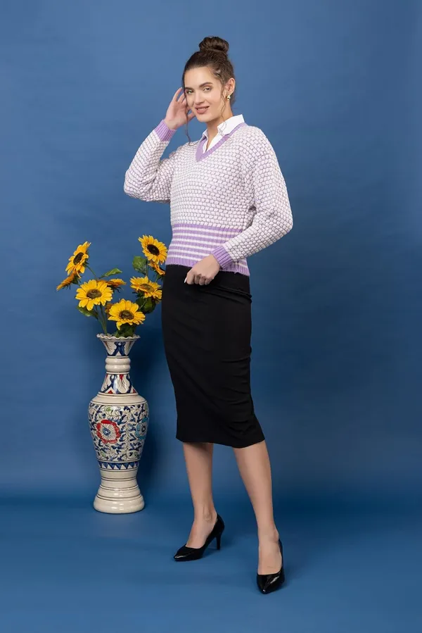 Womens_V_Neck_Pullover_Sweater