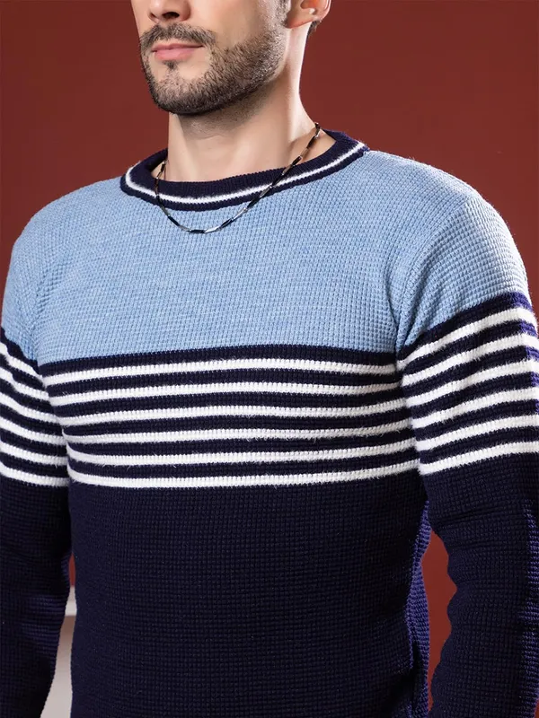 Men_S_Round_Neck_Striped_Wool_Sweater