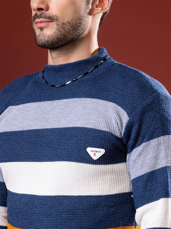 Men_S_Striped_Round_Neck_Woolen_Sweater