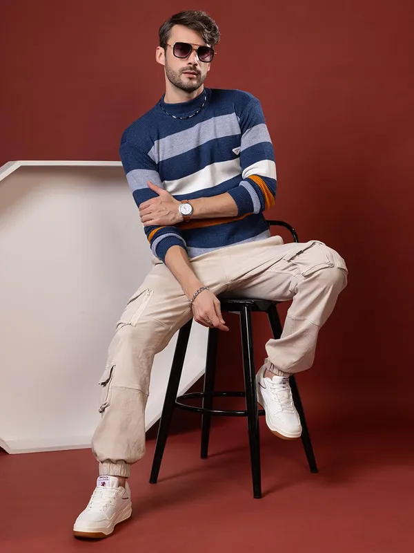 Men_S_Striped_Round_Neck_Woolen_Sweater