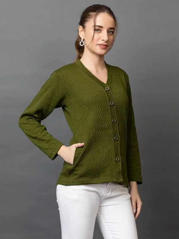 Womens_Wool_V_Neck_Cardigan