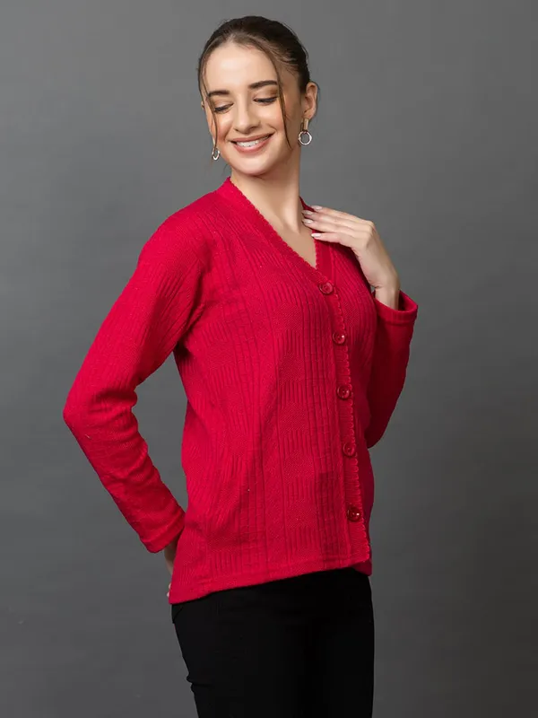 Womens_Wool_V_Neck_Cardigan