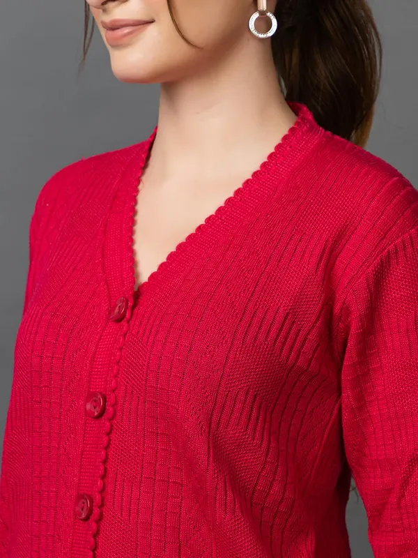Womens_Wool_V_Neck_Cardigan