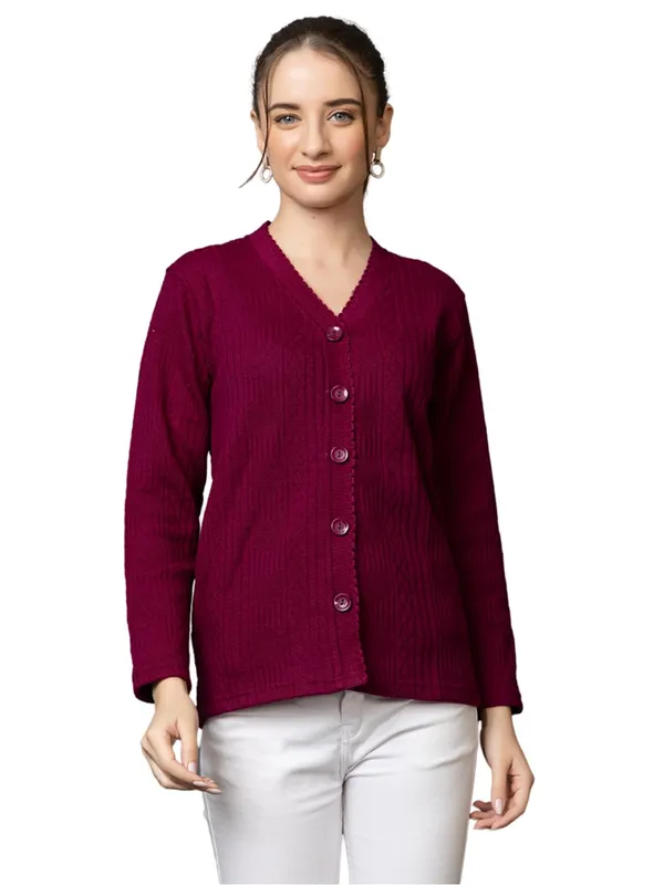 Womens_Wool_V_Neck_Cardigan