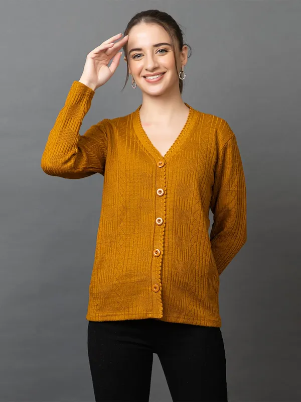 Womens_Wool_V_Neck_Cardigan