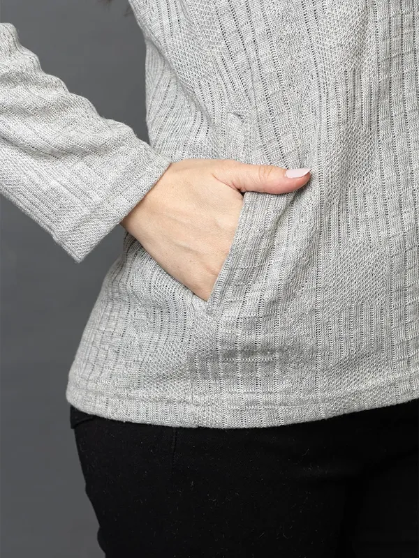 Womens_Woolen_V_Neck_Cardigan