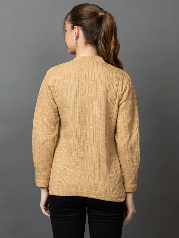 Womens_Woolen_V_Neck_Cardigan