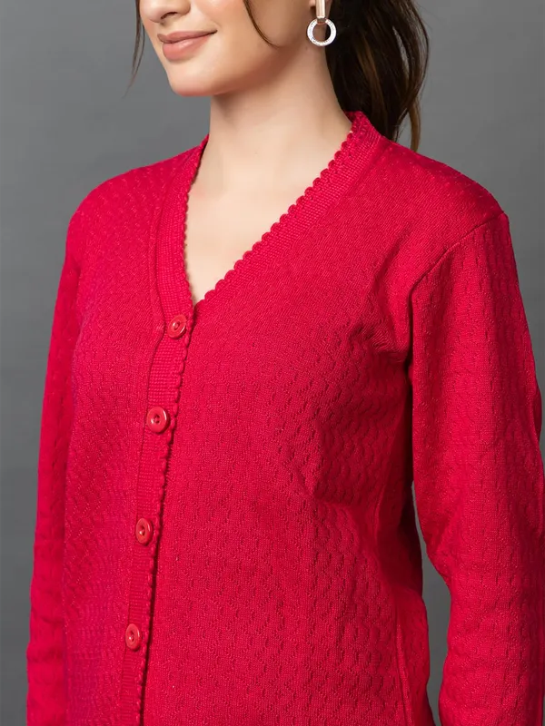 Womens_Woolen_V_Neck_Cardigan_With_Pockets