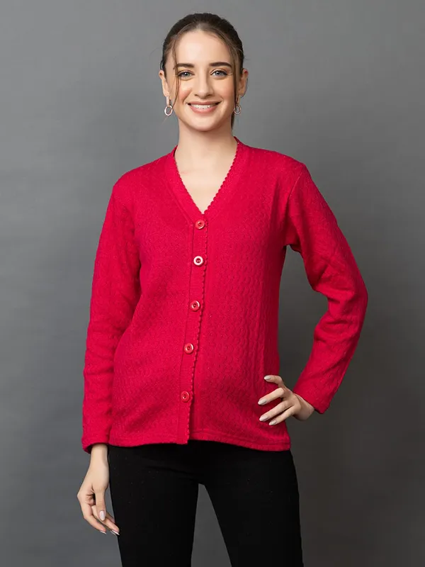 Womens_Woolen_V_Neck_Cardigan_With_Pockets