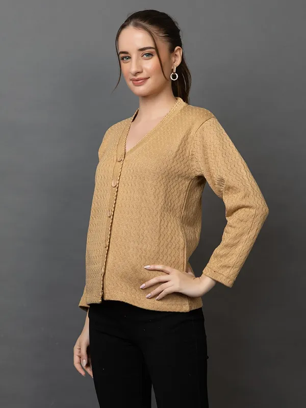 Womens_Woolen_V_Neck_Cardigan_With_Pockets
