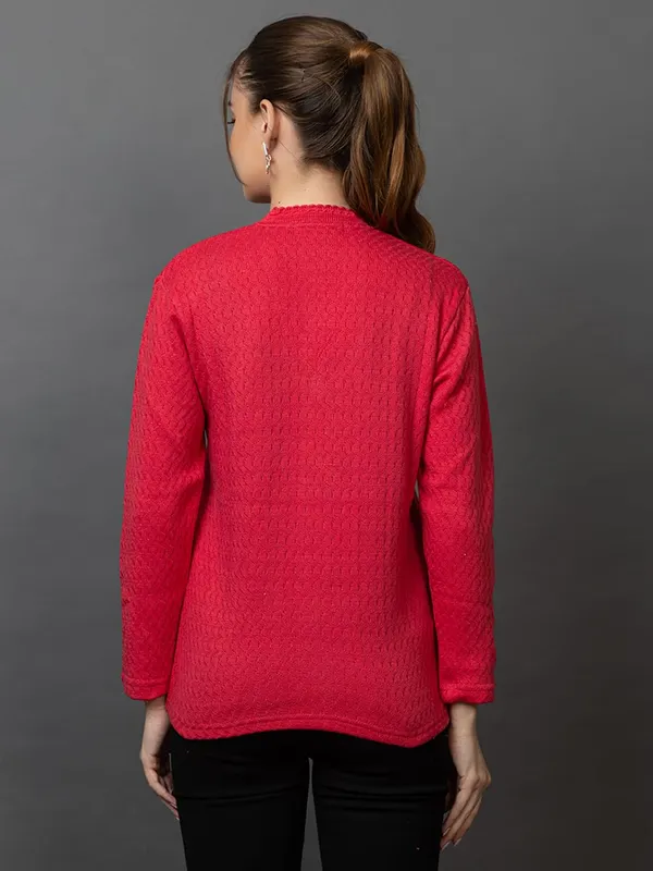 Womens_Woolen_V_Neck_Cardigan_With_Pockets