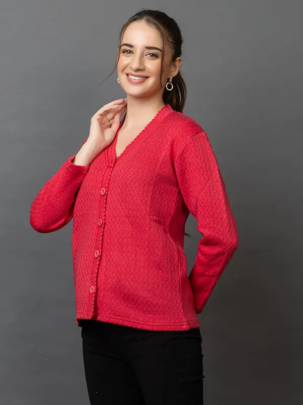 Womens_Woolen_V_Neck_Cardigan_With_Pockets