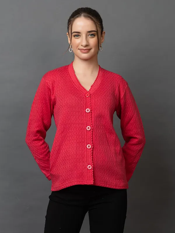 Womens_Woolen_V_Neck_Cardigan_With_Pockets