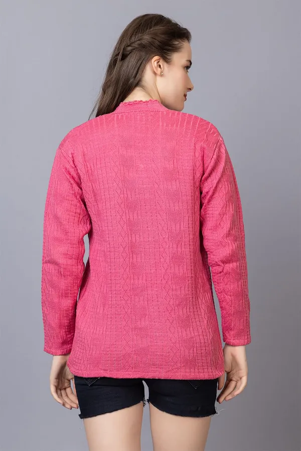 Womens_Woolen_Acrylic_V_Neck_Cardigan
