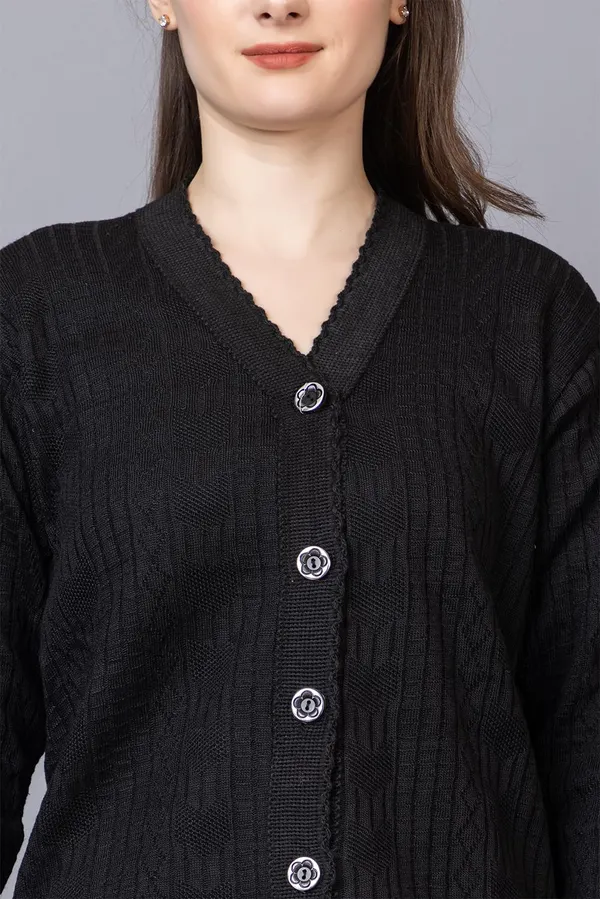 Womens_Woolen_Acrylic_V_Neck_Cardigan