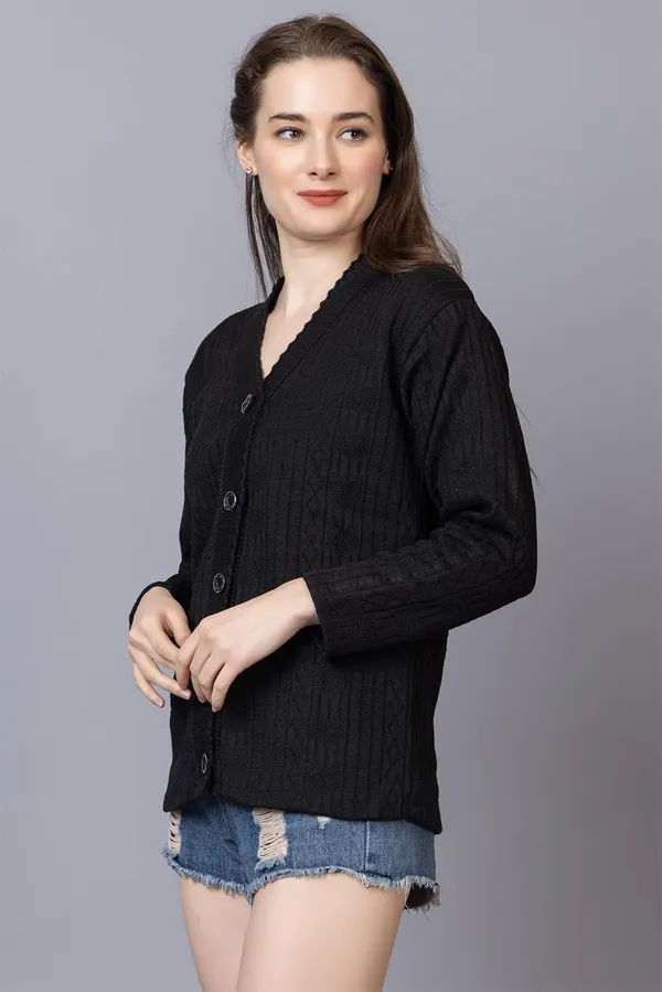 Womens_Woolen_Acrylic_V_Neck_Cardigan