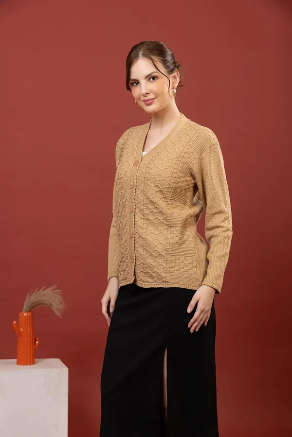 Womens_Knitted_Button_Down_Cardigan_Sweater