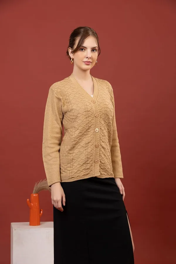 Womens_Knitted_Button_Down_Cardigan_Sweater