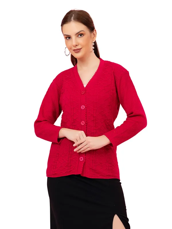 Womens_Knitted_Button_Down_Cardigan_Sweater