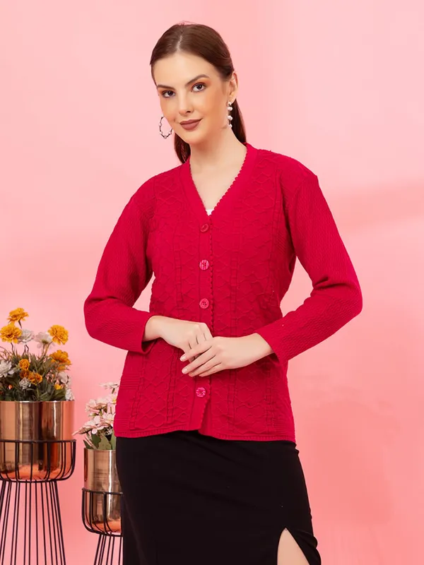 Womens_Knitted_Button_Down_Cardigan_Sweater