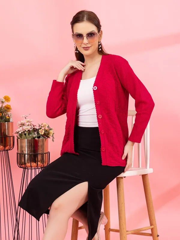 Womens_Knitted_Button_Down_Cardigan_Sweater