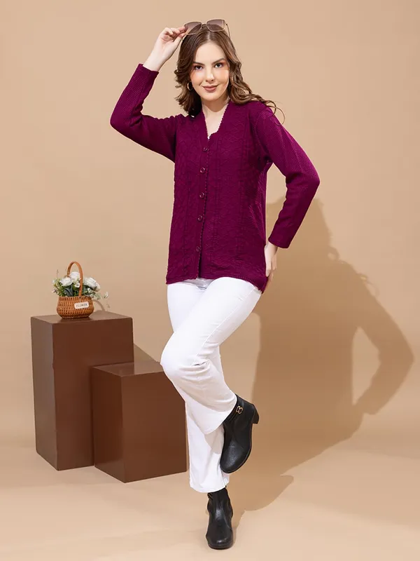 Womens_Knitted_Button_Down_Cardigan_Sweater