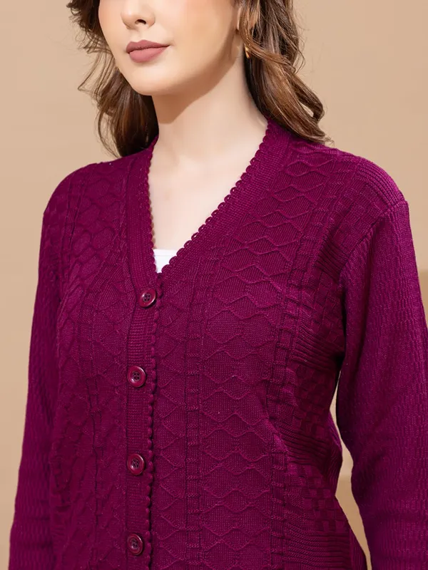 Womens_Knitted_Button_Down_Cardigan_Sweater